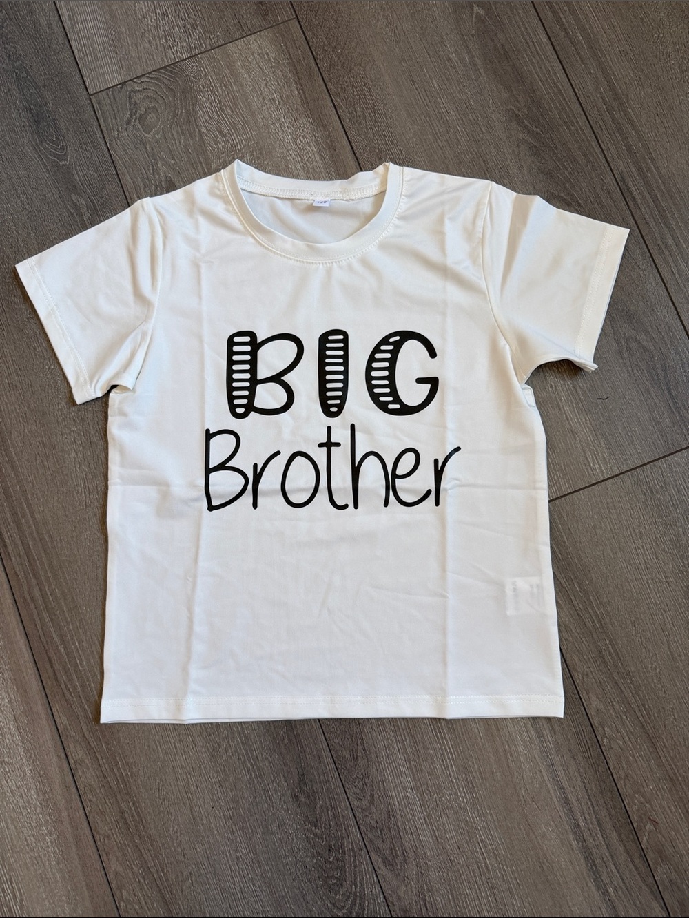 Kids' White "Big Brother" Graphic Tee